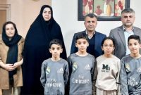 دیدار فرماندار تالش با خانواده فرزندان چهارقلوی اسالمی